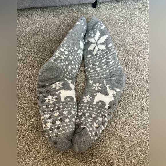 Fuzzy Warm Slipper Socks lined with Grippers - Picture 7 of 9